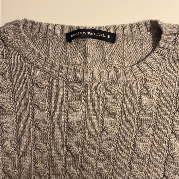 brandy melville gray olsen sweater🤍 - Picture 2 of 3
